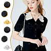 AHADERMAKER 100Pcs 2 Colors Plastic Shank Buttons BUTT-GA0001-12A-5