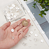 Beebeecraft 50Pcs Flat Round 304 Stainless Steel Stud Earring Settings STAS-BBC0005-84C-3