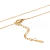 Hugging Human Infinity Love Pendant Necklace for Valentine's Day NJEW-C005-01G-4