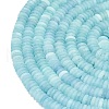 Frosted Dyed Natural White Jade Beads Strands G-K389-C43-01A-3