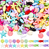 SUNNYCLUE 300Pcs 3 Styles Opaque Acrylic Beads FIND-SC0012-59A-1