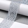 Transparent Electroplate Glass Beads Strands GLAA-H021-01A-PL03-3