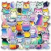 50Pcs Cartoon Cat Paper Sticker STIC-C012-02-2