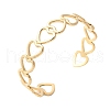 304 Stainless Steel Cuff Bangles for Women BJEW-U032-22G-2