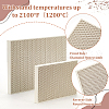 BENECREAT 2Pcs 2 Styles Jewlery Honeycomb Quartz Soldering Board FIND-BC0013-40-4