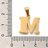 Ion Plating(IP) 304 Stainless Steel Rhinestone Pendants STAS-U035-01G-M-3