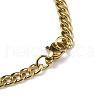 304 Stainless Steel Curb Chain Necklaces NJEW-C042-04G-4