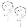 Unicraftale 2Pcs 304 Stainless Steel Rosary Bead Necklaces Set For Easter NJEW-UN0001-43-1
