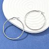 Tarnish Resistant 304 Stainless Steel Big Hoop Earrings EJEW-F105-06P-1
