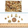  80Pcs 8 Style Tibetan Style Alloy Beads Cone & Caps FIND-NB0003-15-4
