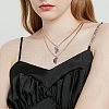 2Pcs Matching Butterfly Pendant Necklaces Set JN1033A-1-6