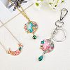 Olycraft Alloy Kitten Open Back Bezel Links PALLOY-OC0002-42-RS-7