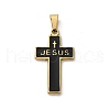 201 Stainless Steel Pendants STAS-C130-01D-G-1