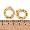 Multilayer Ring Shape Ion Plating(IP) 304 Stainless Steel Stud Earrings for Women EJEW-L287-016G-01-3