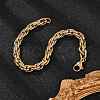 304 Stainless Steel Chain Bracelets BJEW-P351-01B-G-2