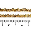 Electroplate Glass Beads Strands EGLA-C005-03G-4