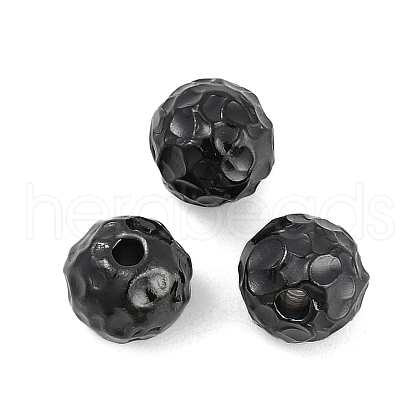 Textured 316 Surgical Stainless Steel Beads STAS-M106-01E-EB-1