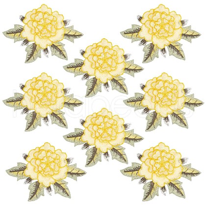 Peony Shape Water Soluable Multi-Layer Appliques PATC-WH0011-02-1