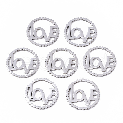 Non-Tarnish 201 Stainless Steel Charms STAS-N091-67-1