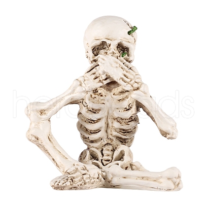 Halloween Theme Resin Skeleton Display Decorations PW-WGE5C74-01-1