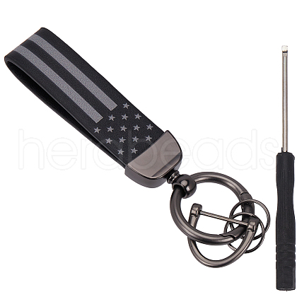 Imitation Leather Keychain Holder DIY-WH20013-23A-1