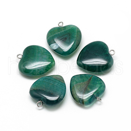 Natural Brazilian Agate Pendants X-G-S262-01C-1