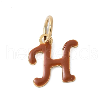 304 Stainless Steel Enamel Charms STAS-G353-01G-H-1