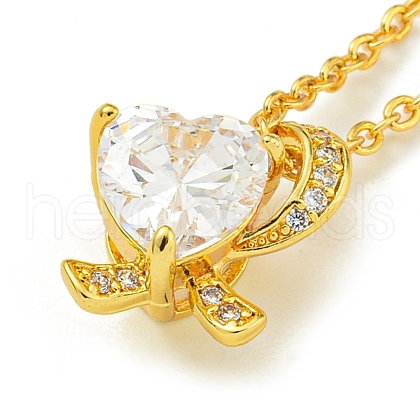 Ion Plating(IP) 304 Stainless Steel Cable Chain Necklaces NJEW-H040-05G-1