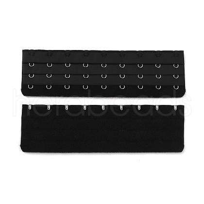 Polyester Women's 3 Rows x 9 Hooks Longline Corset Bra Extender FIND-WH0146-20B-02-1