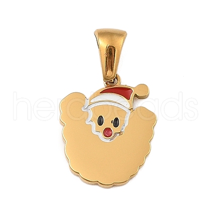 Christmas Theme 304 Stainless Steel Pendants STAS-R007-01U-G-1