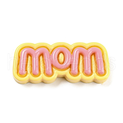 Mother's Day Opaque Resin Cabochons RESI-Z009-02E-1-1