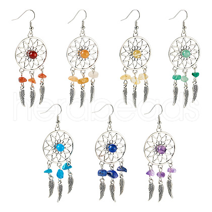 Brass Dangle Earring EJEW-TAC00015-1