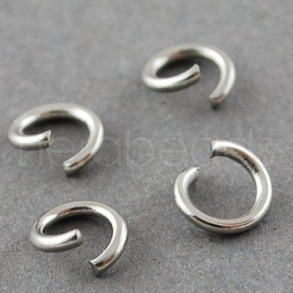 304 Stainless Steel Jump Rings A-STAS-R049-6x0.7mm-1