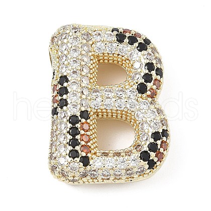 Brass Micro Pave Cubic Zirconia Pendants KK-Z108-02G-B-1