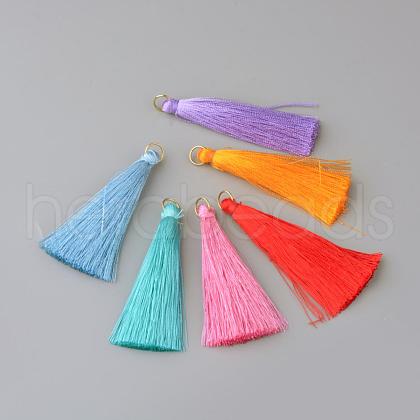 Nylon Thread Tassel Pendants Decoration FIND-Q065-3.5cm-A-1