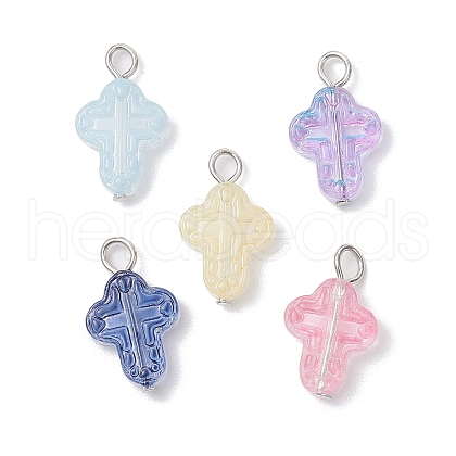 Glass Pendants PALLOY-JF03681-01-1