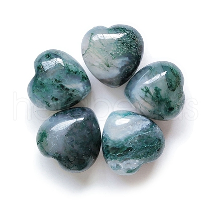 Mother's Day Gifts Natural Moss Agate Healing Stones PW-WG33638-29-1