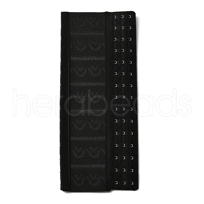 Polyester Women's 3 Rows x 15 Hooks Longline Corset Bra Extender FIND-WH0111-217B-1