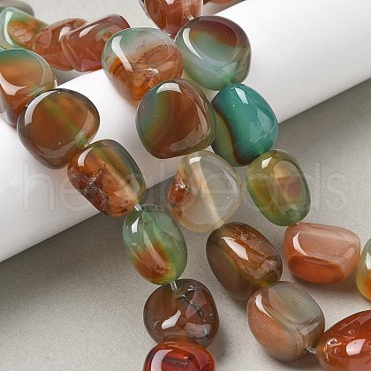 Natural Agate Beads Strands G-H295-D01-15-1