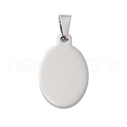 304 Stainless Steel Pendants STAS-P393-01P-1