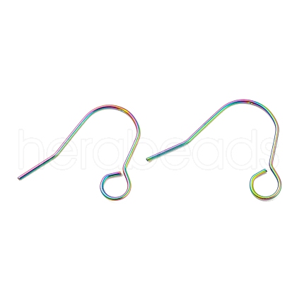 304 Stainless Steel Earring Hooks STAS-B047-31MC-1
