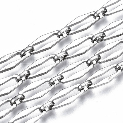 Tarnish Resistant 304 Stainless Steel Link Chains CHS-T003-10P-NF-1