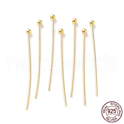 925 Sterling Silver Head Pins STER-M117-05F-G-1