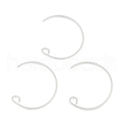 Brass Earring Hooks KK-C069-02S-1