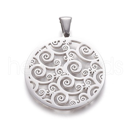 304 Stainless Steel Pendants STAS-F219-01P-1