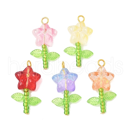 Glass Pendants PALLOY-JF03866-01-1