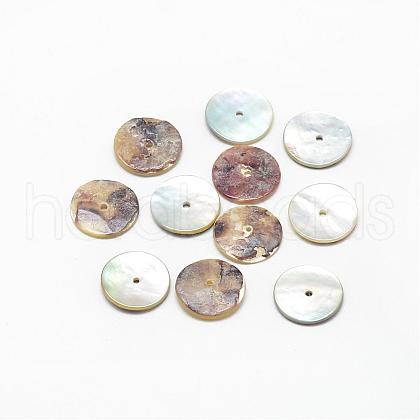 Natural Akoya Shell Bead Spacers SSHEL-R041-89-1