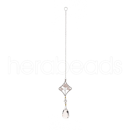 Teardrop Acrylic Beads Big Pendant Decorations HJEW-D029-01P-D-1
