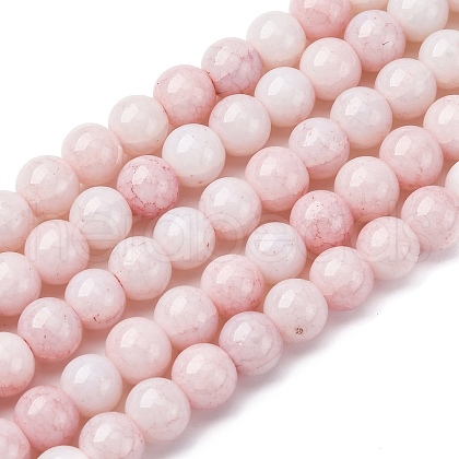 Opaque Glass Beads Strands GLAA-T031-01O-15-1