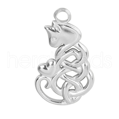 Non-Tarnish 201 Stainless Steel Pendants FIND-PW0004-31P-1